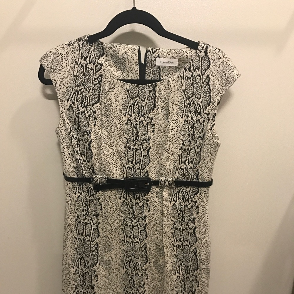 Calvin Klein Snakeskin Dress